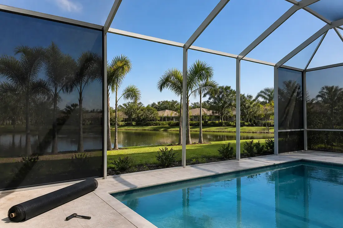 Pool Cage Rescreening by Naples Screen Enclosures